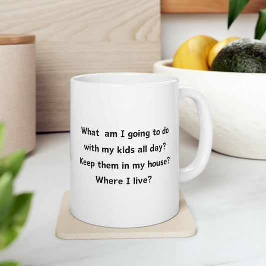 Kids in my house personalized coffee mugs 