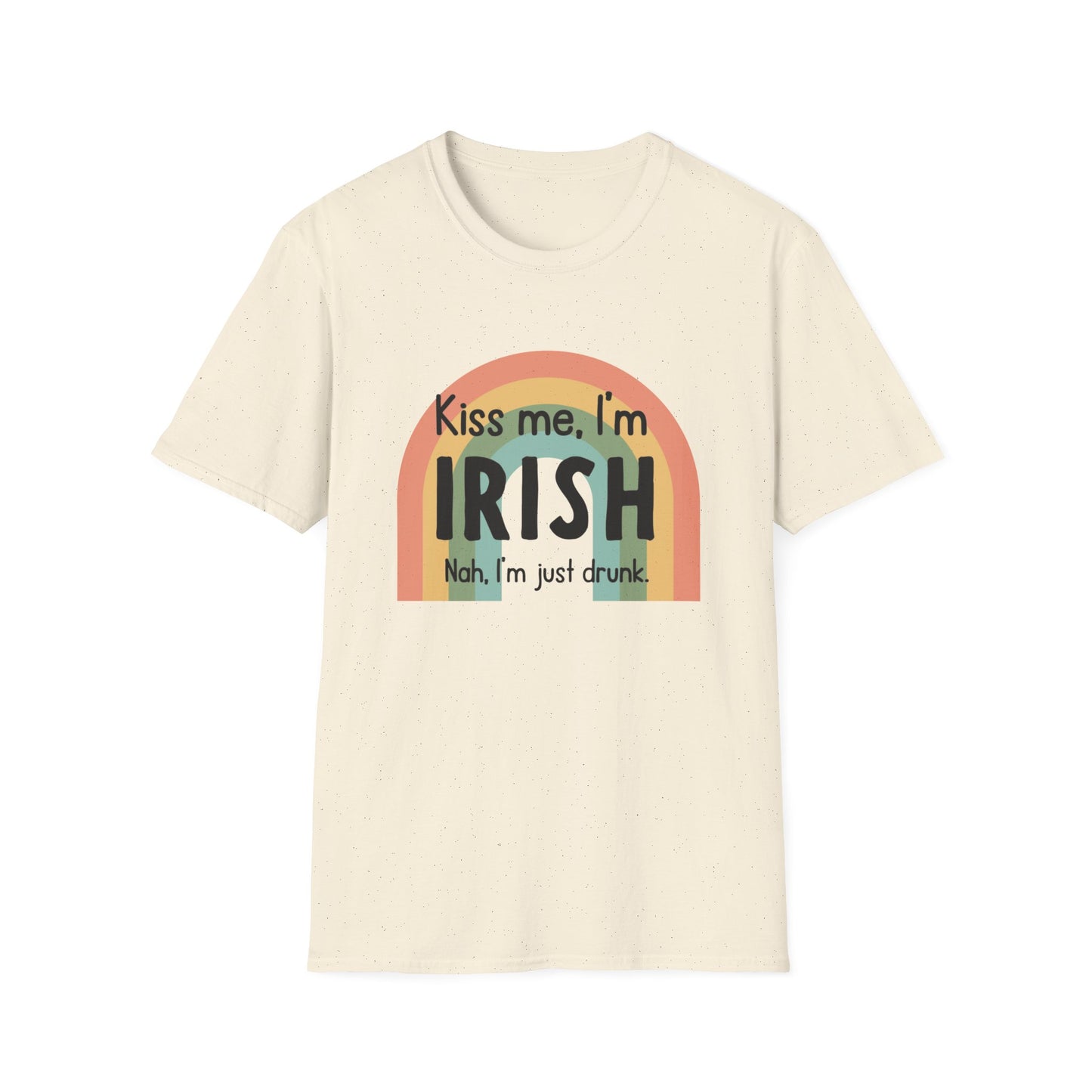 a t - shirt that says kiss me i'm irish